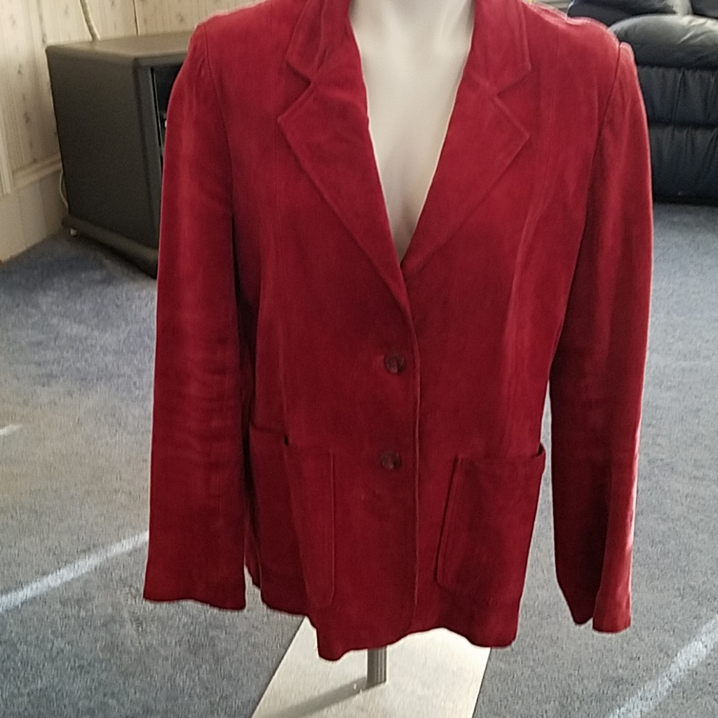 Deerskin Trading Post Pink Leather Jacket 18